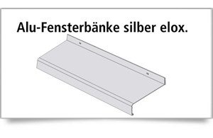 Alu-Fensterbank Alu silber eloxiert